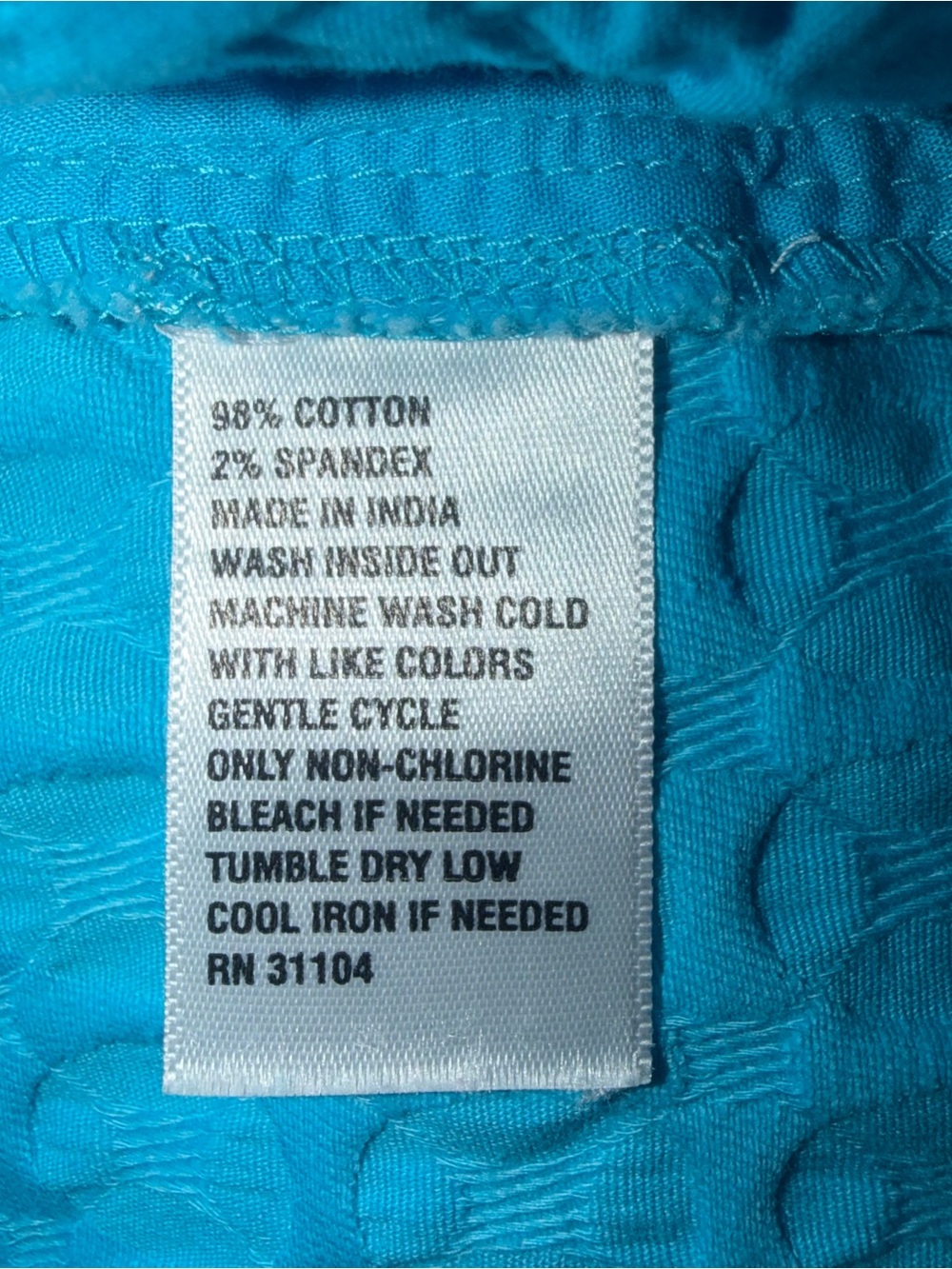 crown & ivy Turquoise Scallop Hem Women’s Shorts - Picture 5 of 5